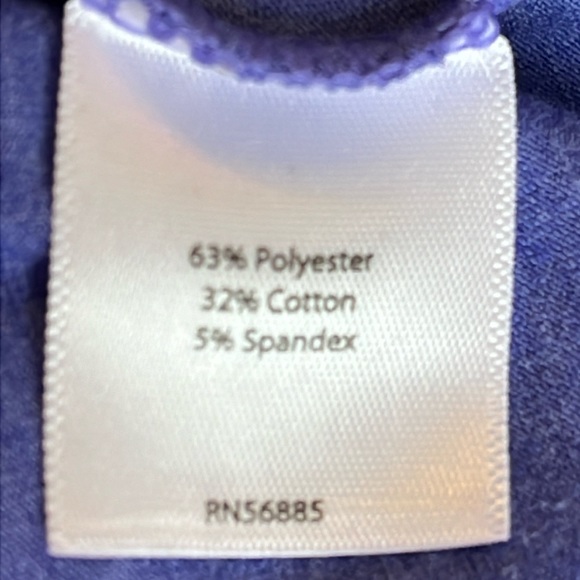 Zella purple ruched front stretch top Size XL - Picture 10 of 10